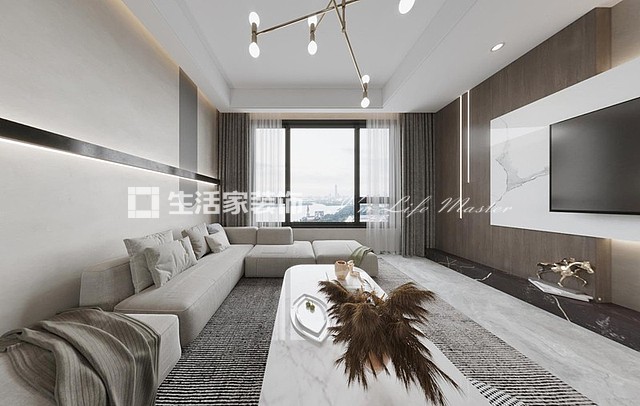 电视墙新榕金城湾 - 100m²- 现代风格