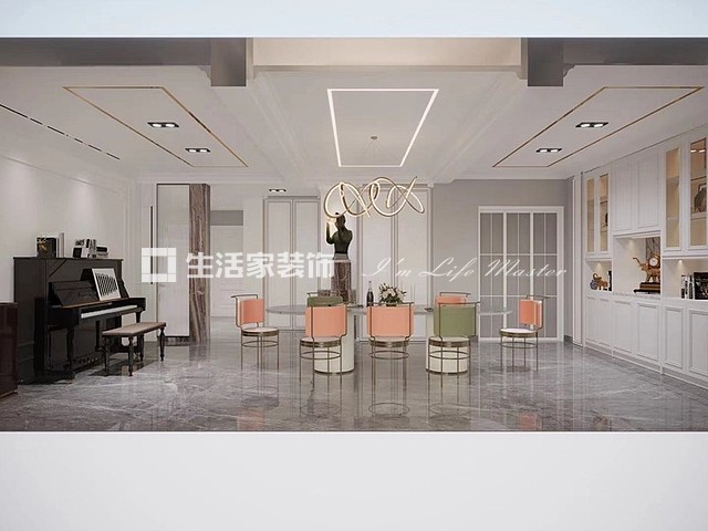 榻榻米贵阳万科公园传奇-190㎡-轻奢美式风格