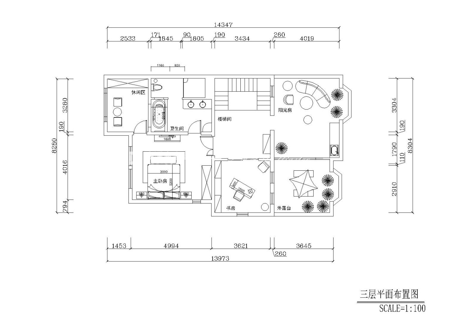 歐式戶(hù)型圖裝修效果圖