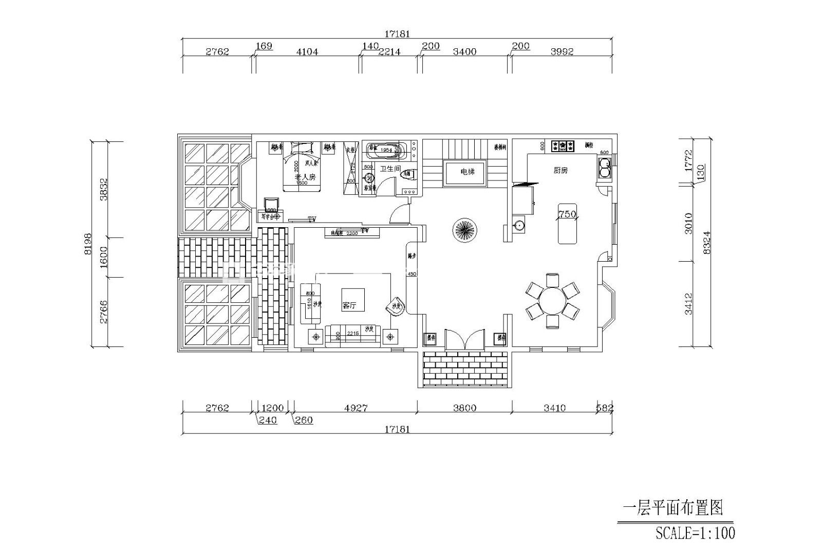 歐式戶(hù)型圖裝修效果圖