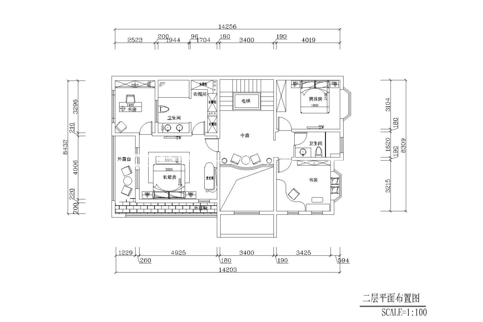 歐式戶(hù)型圖裝修效果圖