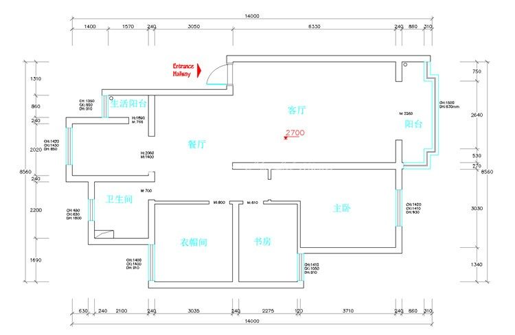 轻奢户型图装修效果图