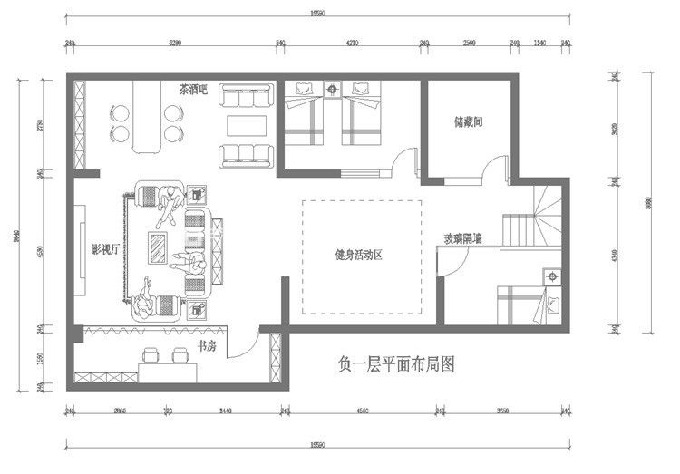 現代戶型圖裝修效果圖