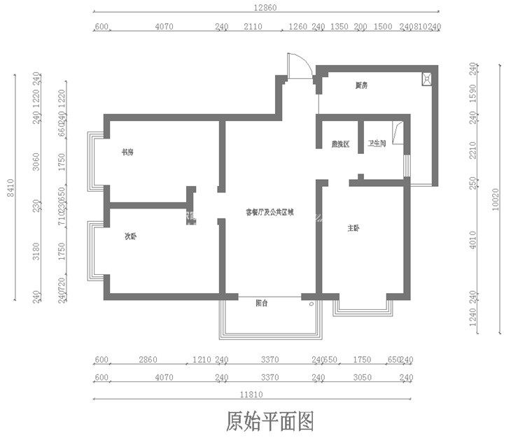 现代户型图装修效果图