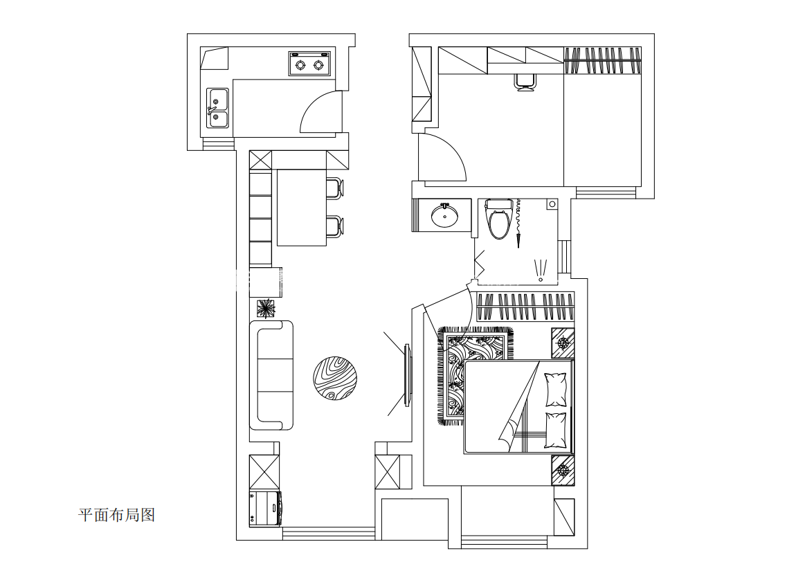 现代户型图装修效果图