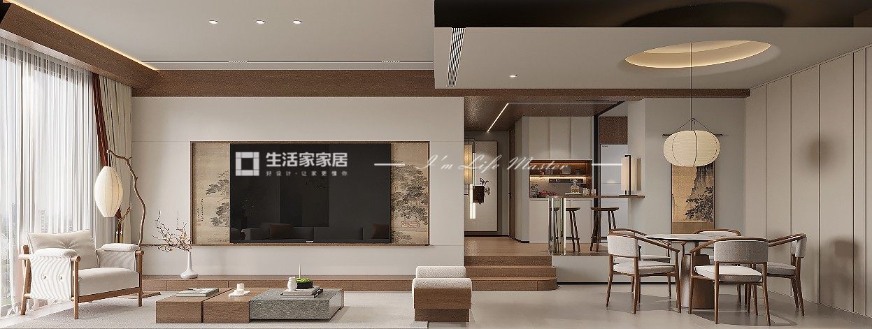 新中式客厅装修效果图